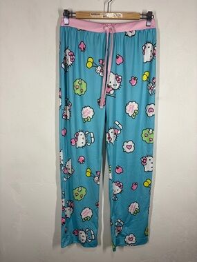 Hello Kitty Blue and Pink Lounge Pajama Pants size small